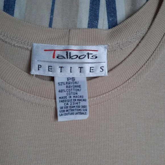 Talbots Petites Rayon Blend Drop Shoulder Long-Sleeve Top Size Small P - Picture 4 of 4